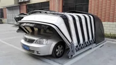 گاراژ اتومبیل جمع شونده خورشیدی / گاراژ قابل حمل پناهگاه اتومبیل سایبان اتومبیل / پوشش گاراژ اتومبیل قابل حمل