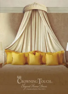 تاج تختخواب زیبا - رنگ کرم شیک شیک دست ساز زیبا - تستر / سایبان
