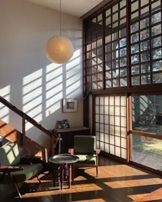 پست نمایه Instagram B'ham Reno Mid-Century: "KUNIO MAEKAWA‘s Home، Tokyo، Japan، 1955 • • • • • • • • • • • #design #eames #bauhaus #mariobellini #charlotteperriand # axelvervoordt..."