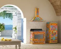 dolce & gabbana لوازم آشپزخانه smeg را با نقش و نگارهای سیسیلی تزئین می کند