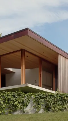 خانه خصوصی یک معمار که با استفاده از چوب بازیافتی طراحی شده است