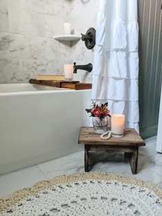 بازسازی حمام شیک Vintage ، چالش یک اتاق آشکار می شود - با شادی ارزشمند