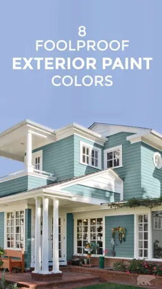 ایده های رنگی بیرونی Cool House و رنگ های الهام بخش |  بهر