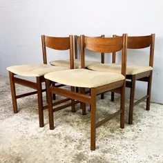 صندلی ناهار خوری 4 x 1960 در اواسط قرن توسط White & Newton |  # 160402