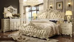 مبلمان اتاق خواب 5CC چوبی جامد آنتیک سلطنتی اروپایی ، ست اتاق خواب کلاسیک ، نمایش مبلمان اتاق خواب تراش خورده به سبک اروپایی ، بیسینی جزئیات محصول از Zhaoqing Bisini Furniture And Decoration Co.، Ltd. در Alibaba.com