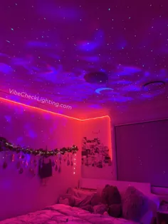 روشنایی اتاق خواب ستاره ای صورتی - الهام بخش تزئینات اتاق برای بزرگسالان و نوجوانان