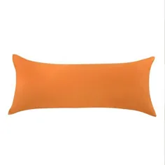 معاملات منحصر به فرد روکش بالش بلند پنبه مصری نارنجی 20 "x48" - Walmart.com