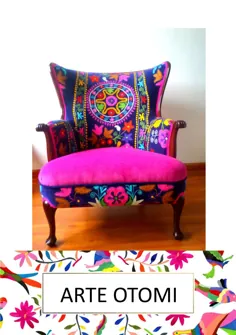 صندلی بازوی پرنعمت به پشت.  چند رنگ  با otomi Decor شما به خوبی ترکیب می شود!  "La Bohemia" - آماده حمل