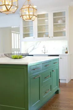 بهترین ها در روند آشپزخانه با رنگ سبز تیره - زندگی در شهر و کشور