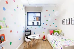 تابلوچسبهای دیواری Pets Wall Decals Confetti Rainbow Polka، پارچه سازگار با محیط زیست قابل جدا شدن ، پوست و استیک قابل استفاده مجدد