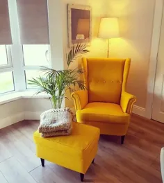 STRANDMON Skiftebo زرد ، صندلی بال - IKEA
