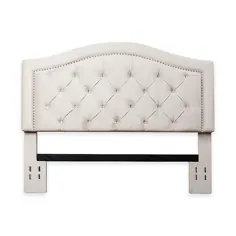 Abbyson Living Courtney Full / queen Tufted Headboard In Ivory