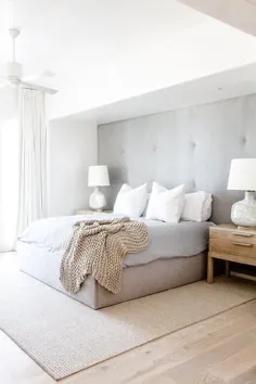 دیوار لهجه سرتختی خاکستری خاکستری با لامپهای مرمر - کلبه - اتاق خواب