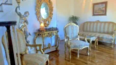 LOUIS XV FRENCH SETTEE Gold Gilt Canape ، 2 صندلی بازو ، میز چای ، SALON SUITE |  eBay