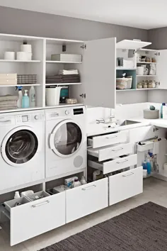 Kann sich sehen lassen: Eine profesionell geplante Waschküche könnt ihr auch haben ...