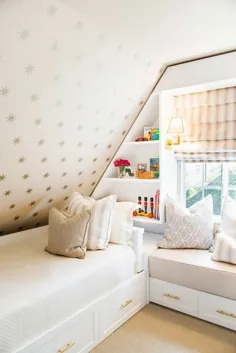 اتاق کودکان با سقف شیب دار - 29 الهام بخش عالی برای شما