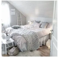 ایده اتاق خواب اتاق زیر شیروانی برای دختران نوجوان