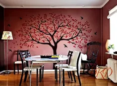 عکس برگردان وال وال درخت درخت درخت برگردان دیوار وال برای Nursery Vinyl |  اتسی