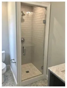حمام کوچک با غرفه دوش