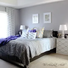 10 اتاق خواب خاکستری زرق و برق دار برای الهام از تزئین شما
