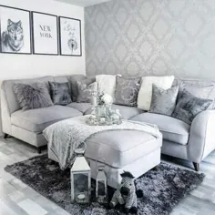 کاغذ دیواری Henderson Interiors Chelsea Glitter Damask Silver - H980504 برای فروش آنلاین |  eBay