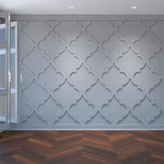 Ekena Millwork Large Marrakesh Fretwork 23-3 / 8-in x 23-3 / 8-in Smooth White Wall Wall Panel Lowes.com