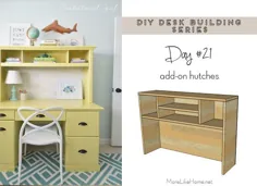 DIY Desk Series # 21 - Hutches افزودنی برای هر میز