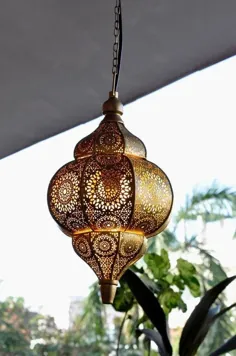 20x10 "عتیقه به نظر می رسد چراغ های سقفی لامپهای ترکی مدرن ترکیبی آویز فانوس خانگی طلایی عربی هدیه کریسمس