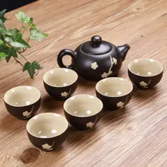 ست چای سرامیکی چینی / ژاپنی 100٪ سنتی دست ساز |  اتسی