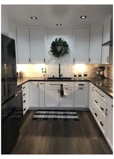 Amazon.com: کابینت های آشپزخانه سیاه و سفید