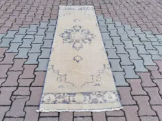 فرش ایرانی 2.7x12.6ft فرش بژ افغانی فرش منطقه فارسی |  اتسی