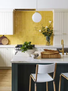 اتاق هفته: Backsplash زرد پررنگ این آشپزخانه را می سازد - کوکو کلی