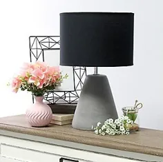 طرح های ساده طرح های ساده اوج جدول بتن لامپ ، سیاه |  فروشگاه خانگی اشلی