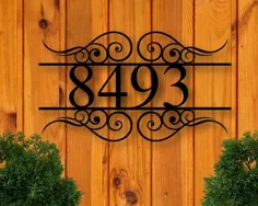 شماره های خانه فلزی آدرس پلاک شماره خانه خانه فلز |  اتسی