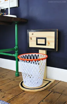 سطل آشغال حلقه بسکتبال DIY - Jaime Costiglio