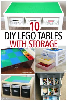 نحوه ساخت یک جدول LEGO با ذخیره سازی: 10 راه حل آسان