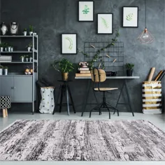 فرش هاناکو چکیده خاکستری در فضای داخلی و فضای باز