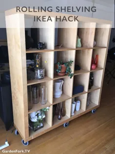 Kallux Ikea Hack، واحد قفسه بندی نورد - GardenFork - Eclectic DIY
