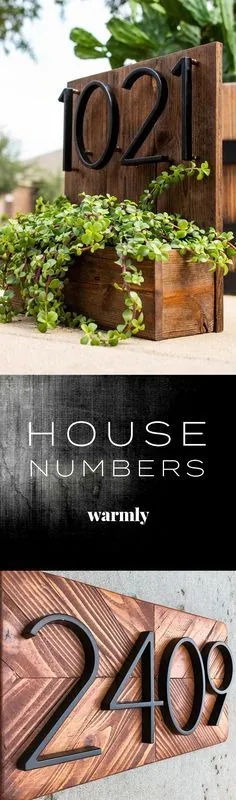 شماره های خانه مدرن