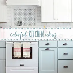 ایده های کوچک آشپزخانه: رنگ های ترکیبی رنگی