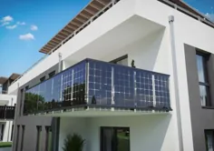 Balkongeländer SOLAR VSG Glas ☀️ Solarmodule im Glasgeländer - Alu Geländer |  eBay