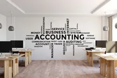حسابداری دکور دفتر دیوار تزئینی ایده کار تیمی کسب و کار |  اتسی