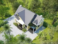 طراحی خانه 3 خوابه سطح 4 فوق العاده زیبا 120 متر مربع