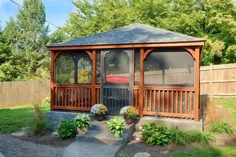 مستطیل چوبی Gazebos |  Country Lane Gazebos