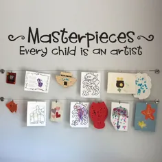 شاهکارهای دیوار برگردان هر کودکی یک کودک هنرمند است |  اتسی