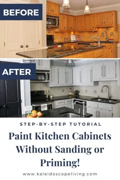 کابینت های آشپزخانه را بدون سنباده زدن یا بتونه کاری رنگ کنید!