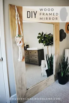 آینه چوبی DIY - خانه در لانگوود لین