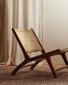 صندلی RATTAN - مبلمان - اتاق نشیمن |  خانه زارا ایالات متحده آمریکا