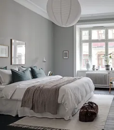 حداقل خانه با یک اتاق خواب خاکستری - طراحی COCO LAPINE