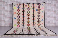 فرش آزیلال مراکشی سفالی ، فرش بربر رنگارنگ
